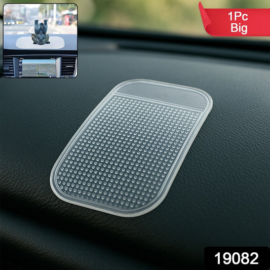 Large Transparent Anti-Slip Dashboard Mat for Car (1 Pc)