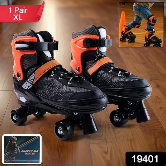 Youth Quad Roller Skates with Safety Brakes