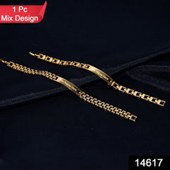 Customized Golden Bracelet for Men (Mix Design / 1 Pc)