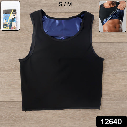 Menâ€™s Slim Fit Sweat Shaper Tank Top (S/M, 1 Pc)