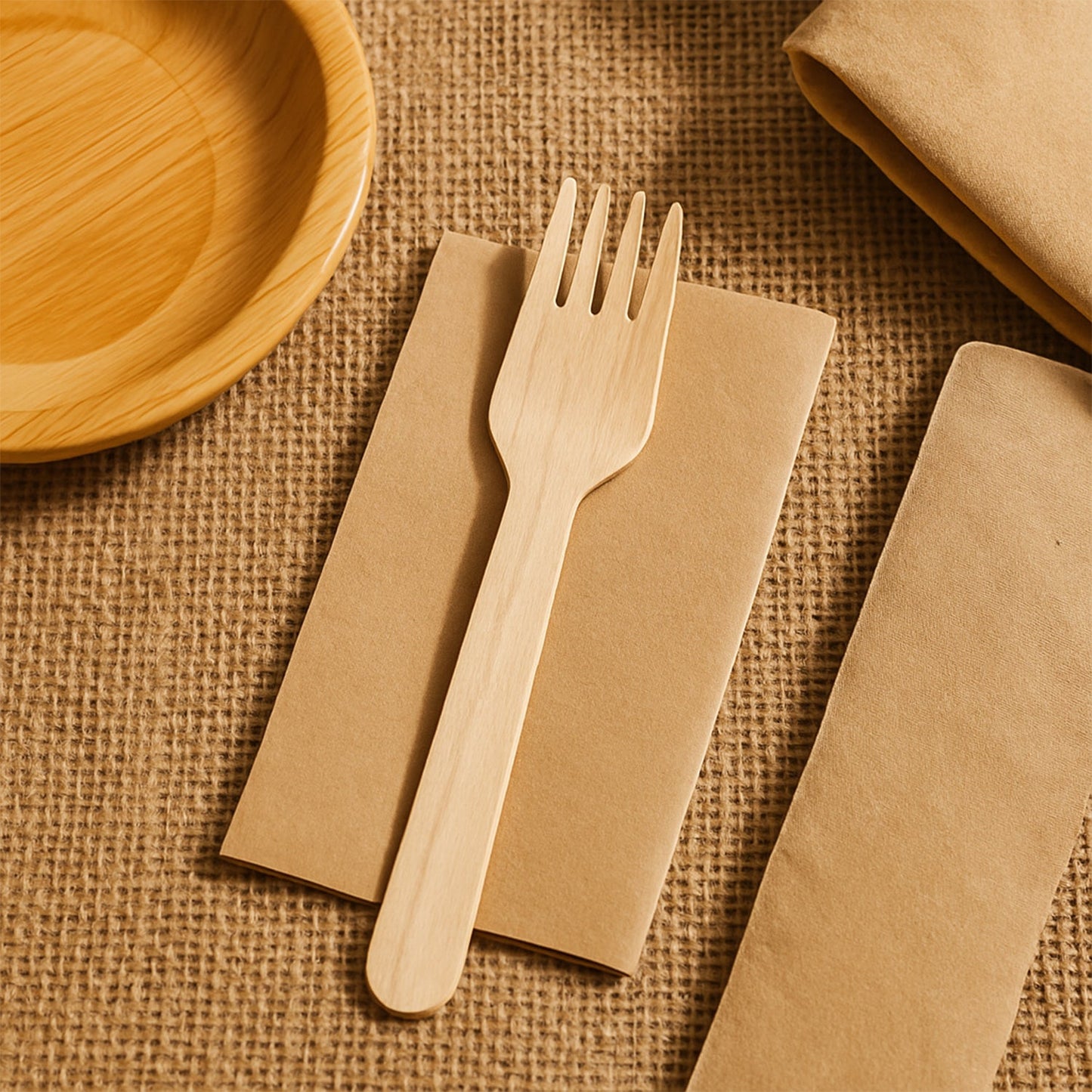 Freshee 160mm Wooden Fork â€“ 30 Pcs Pack