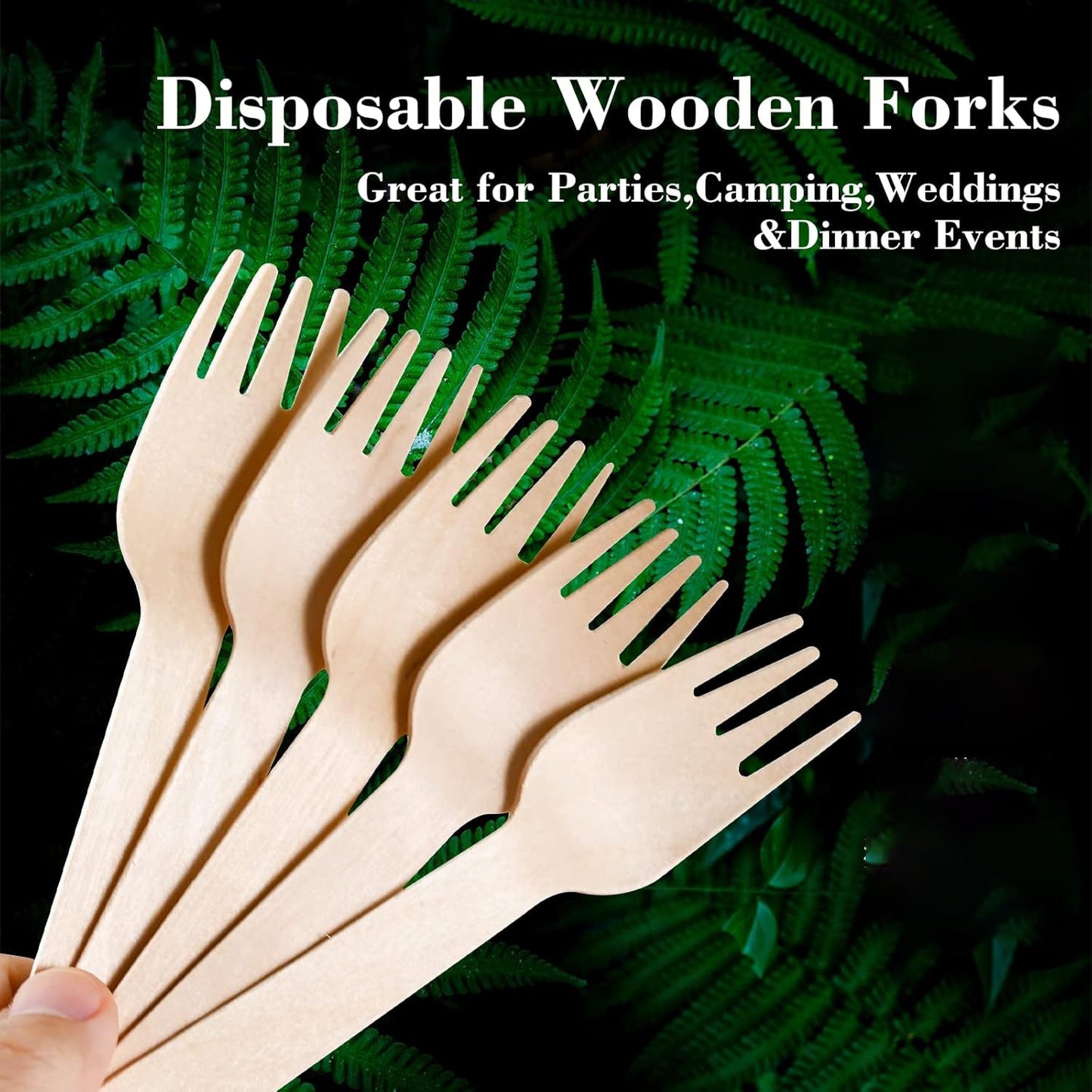 Freshee 160mm Wooden Fork â€“ 30 Pcs Pack