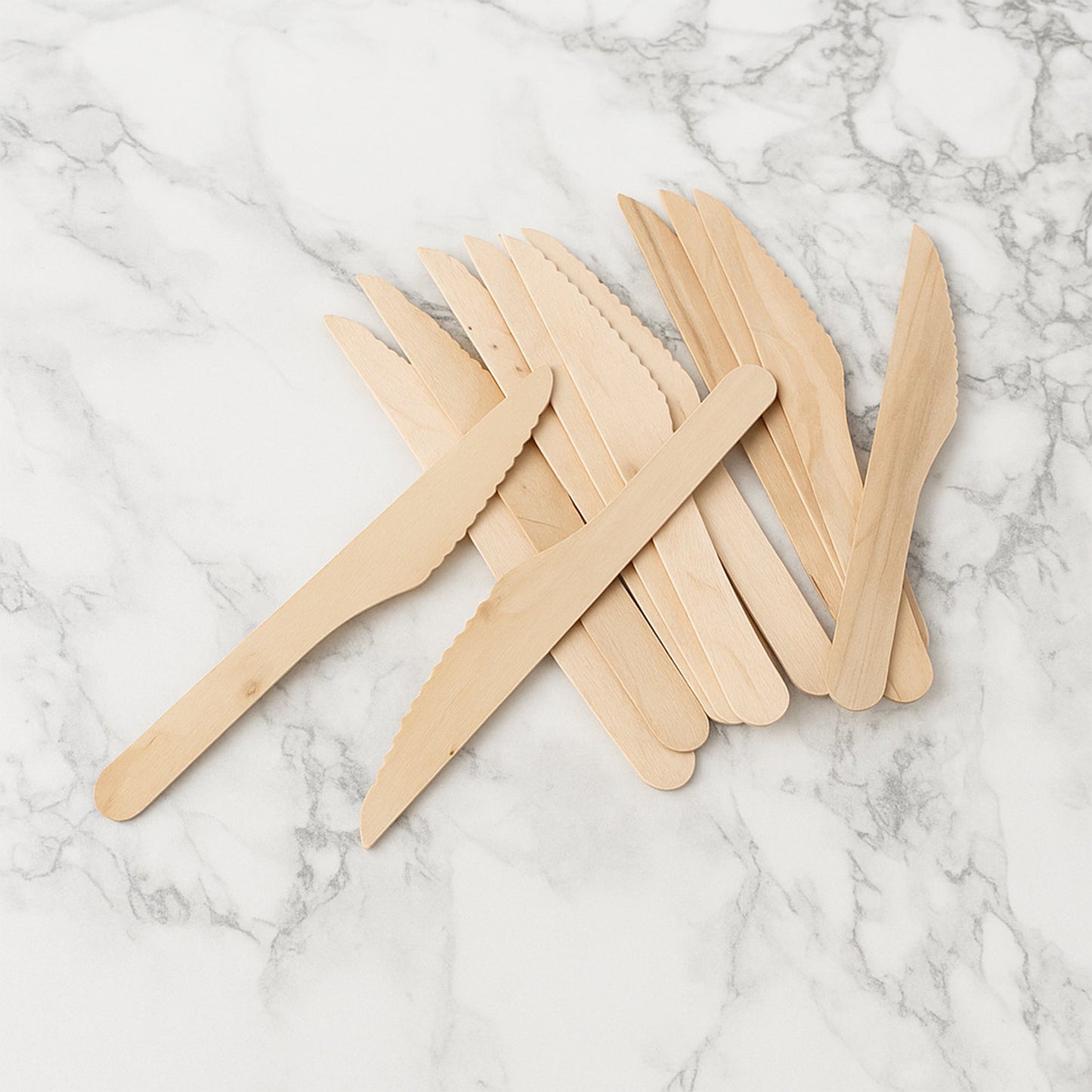 165mm Wooden Knife â€“ 30 Pcs Pack