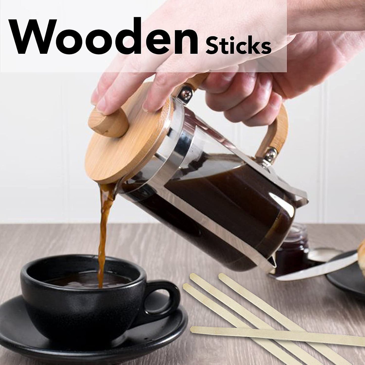 Freshee Wooden Coffee Stirrers 140Ã—5Ã—1 mm â€“ 30 Pcs Pack