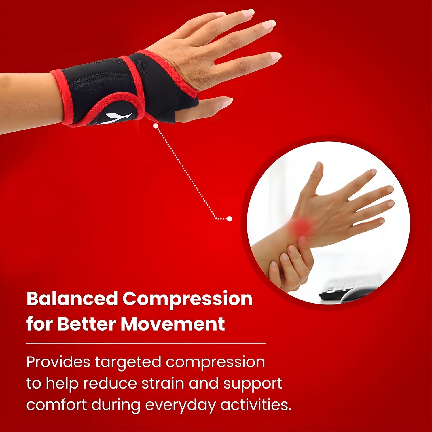 Adjustable Wrist Support Brace (1 Pc)