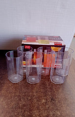 Apex Merino Nâ€™ Glass Unbreakable Plastic Drinking Glass Set (6Pc/300ml) Approx