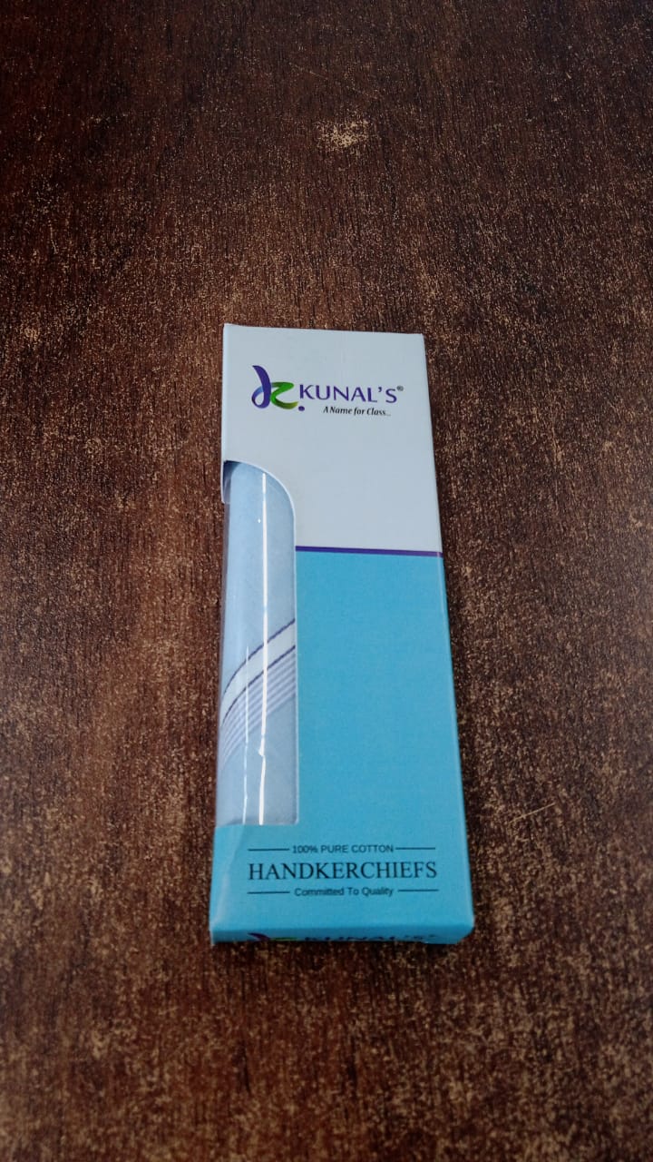 Premium Quality Soft Cotton Menâ€™s Handkerchief (40x40 cm / 1 Pc)