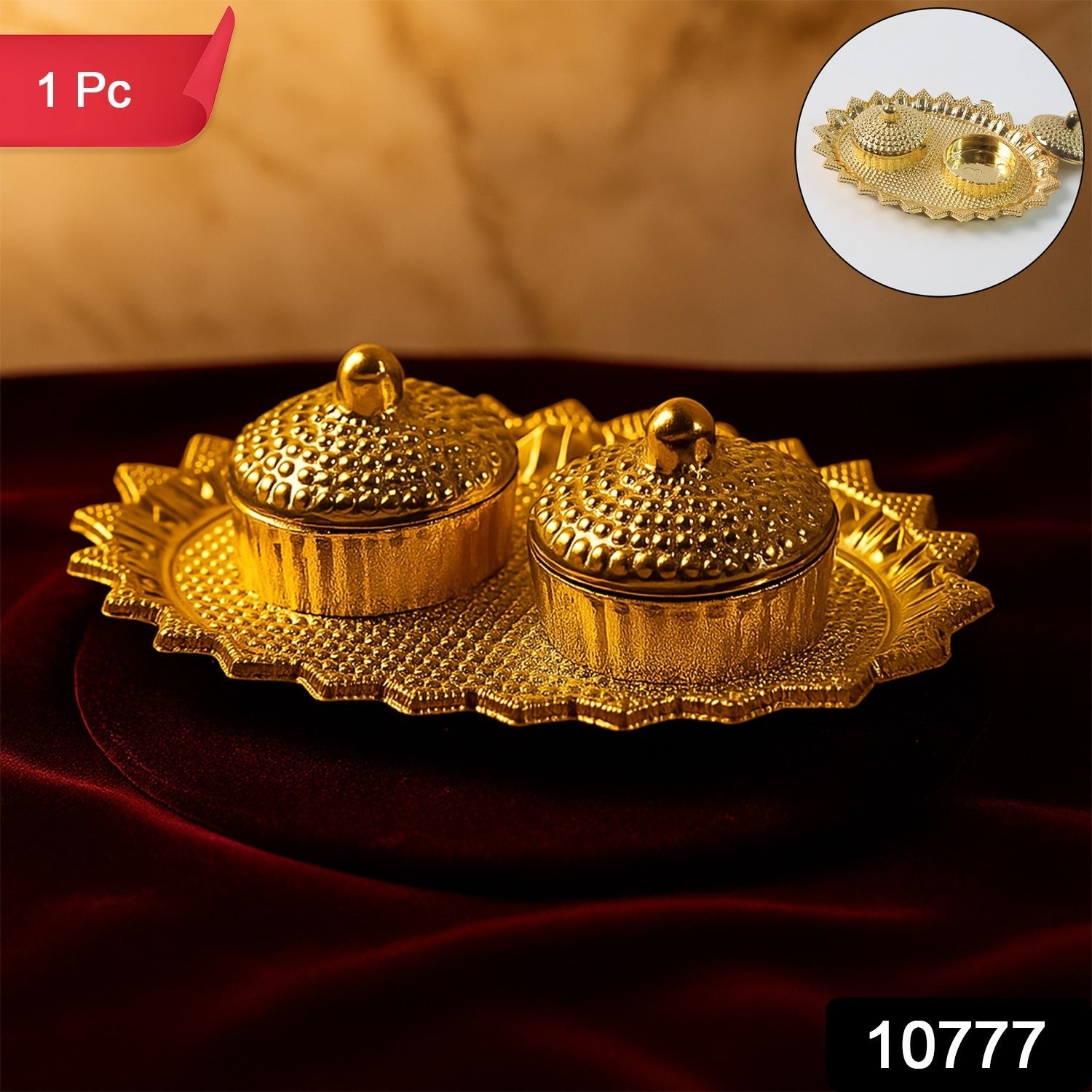 Pooja Kumkum / Roliâ€“Chawal Holder - (1 Pc)