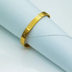 Jay Shree Ram Gold-Plated Stainless Steel Men's Bracelet