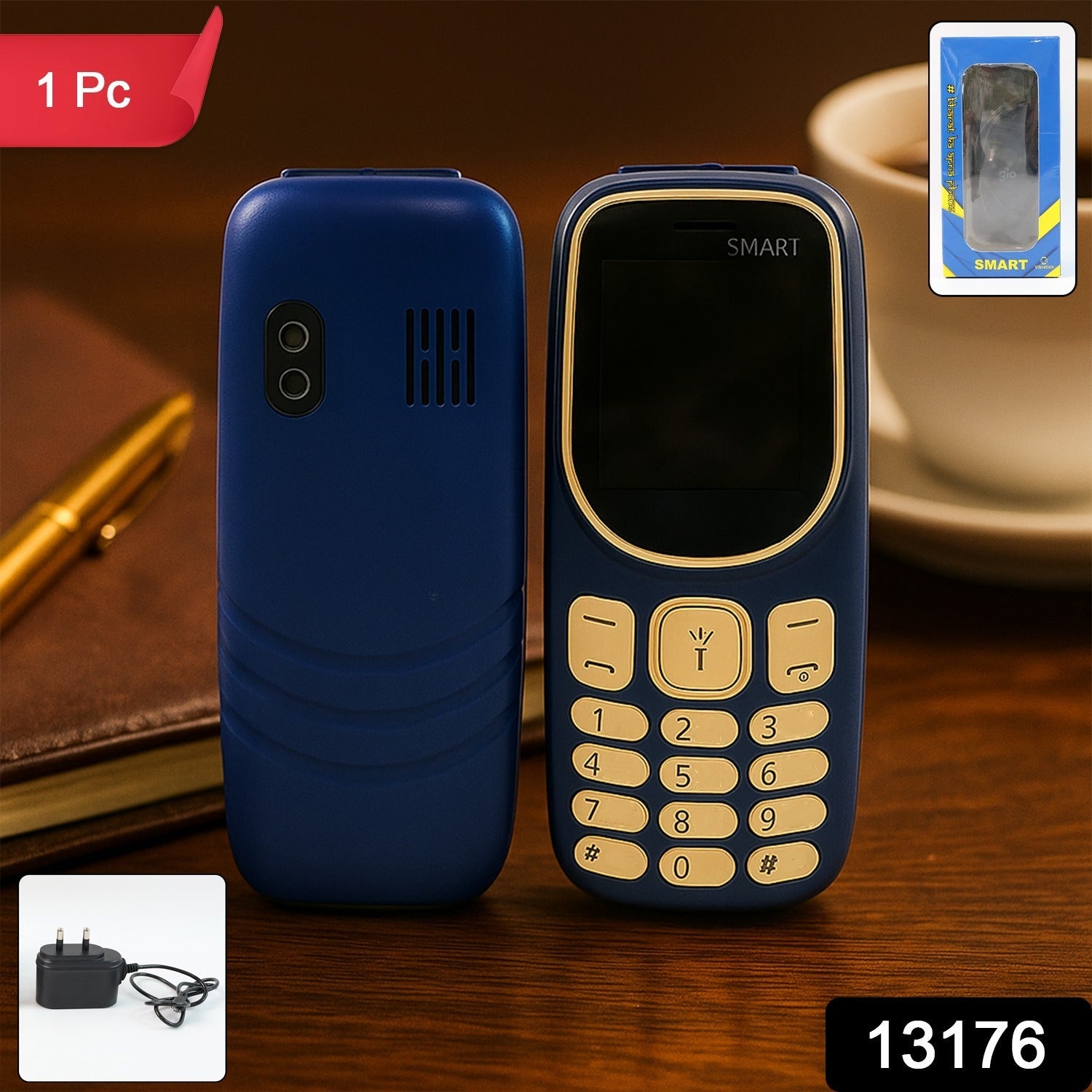 Compact Keypad Feature Mobile Phone - (1 Pc)