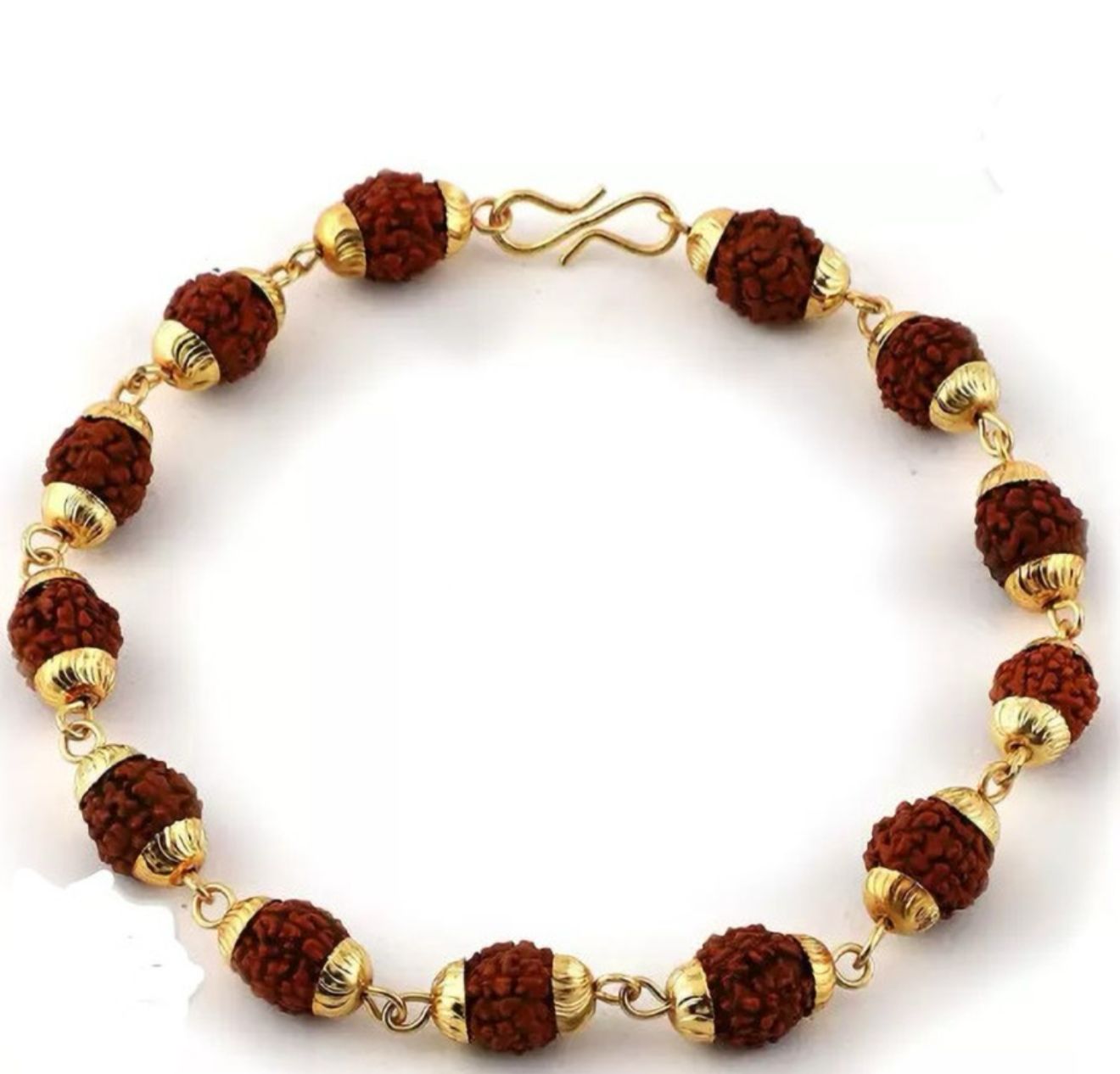 Men's Authentic Rudraksha Bracelet – Spiritual Healing & Protection