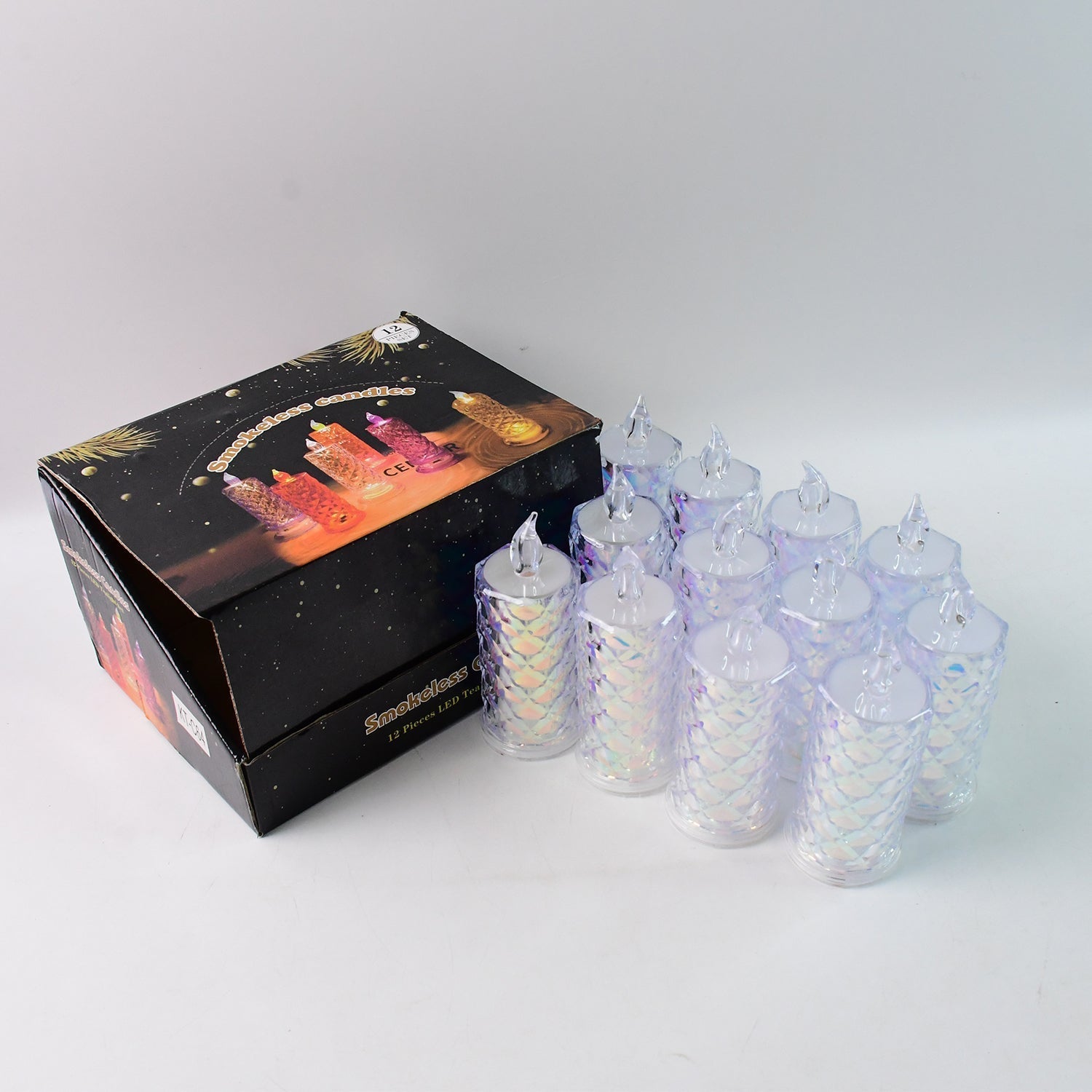 Smokeless LED Candles (12 Pc)