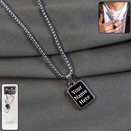Customize / Personalized Premium Stainless-Steel Menâ€™s Fashion Pendant Chain (1 Pc)