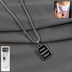 Customize / Personalized Premium Stainless-Steel Menâ€™s Fashion Pendant Chain (1 Pc)