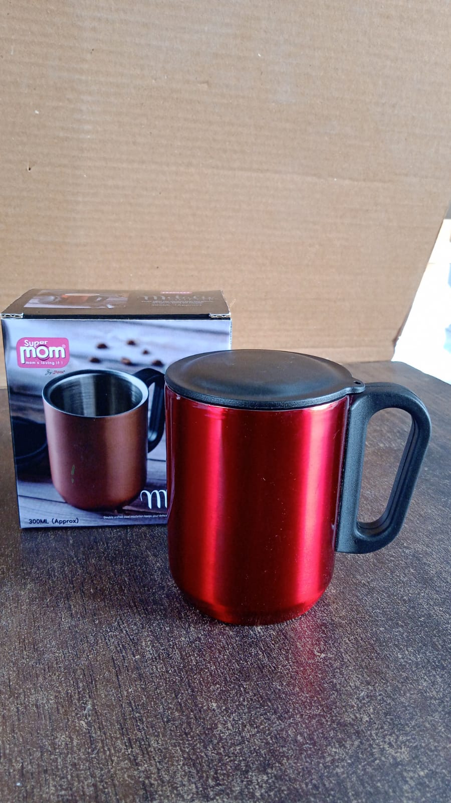 Stainless Steel Metallic Coffee Mug Approx 300ml (1 Pc)