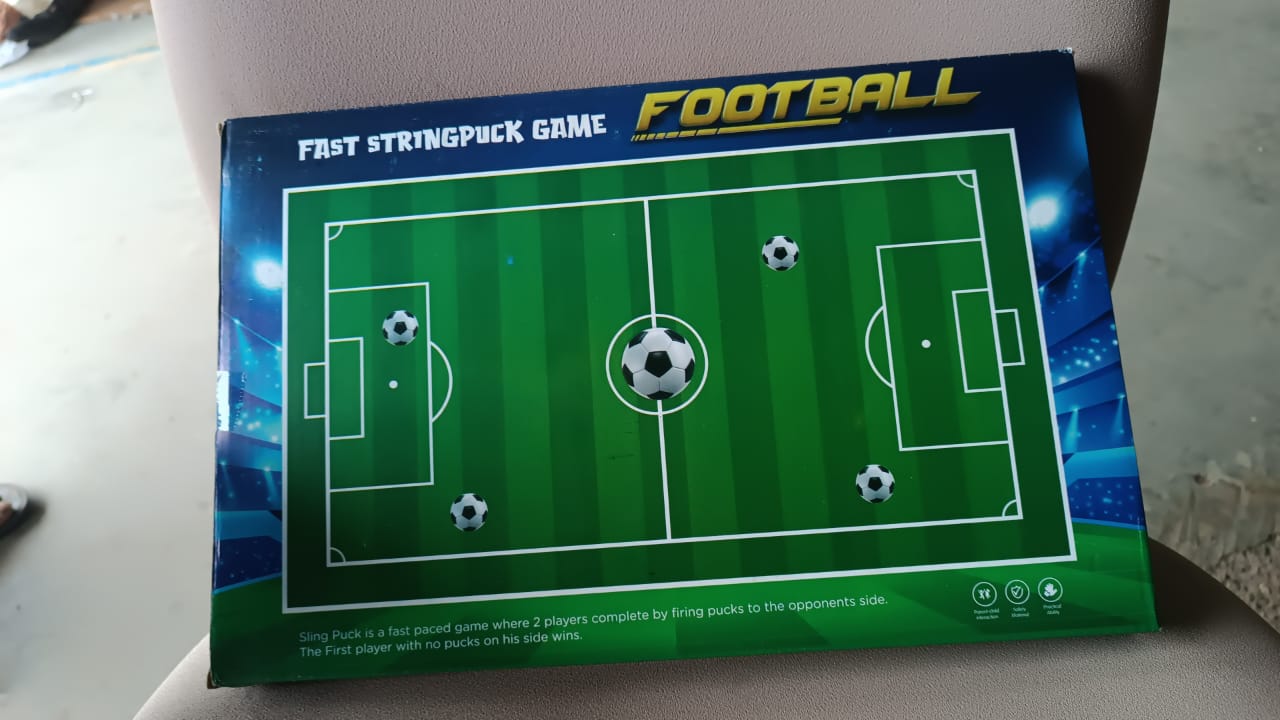 Wooden Board Game Set â€“ Ludo, Snakes & Ladders, and Desktop Football (3-in-1)