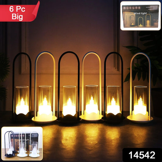 Big Wind Light 6pc LED Candle Lights 