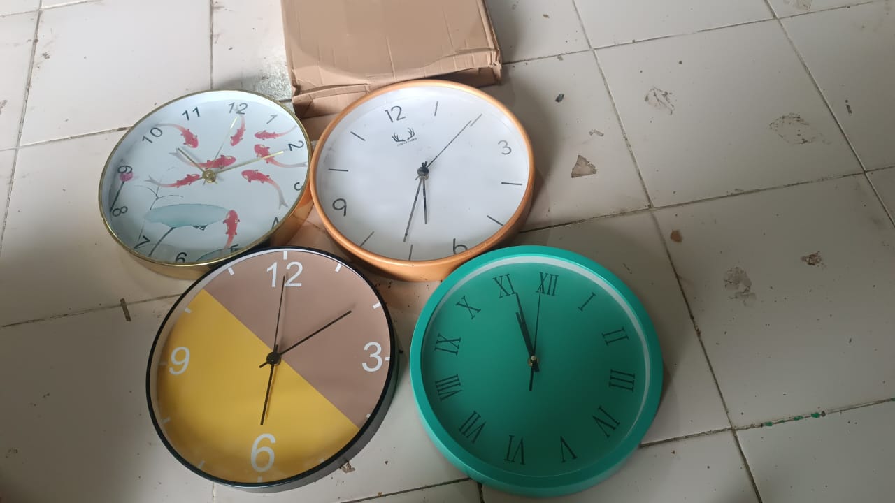 Classic Wall Clock for Home and Office â€“ Mix Design Round 1 Pc Assorted Pattern