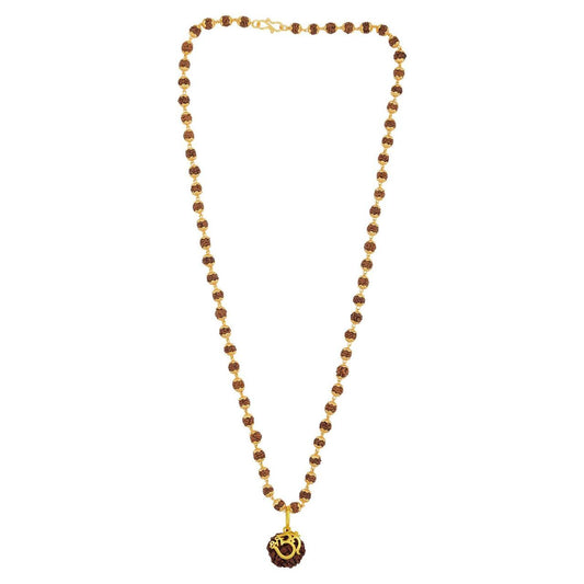 Rudraksh Mala with 5 Mukhi Rudraksh Pendant For Men and Boys