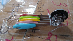 Measuring Cups and Spoons Stackable Set with Silicone Handle(5 Pc Set)