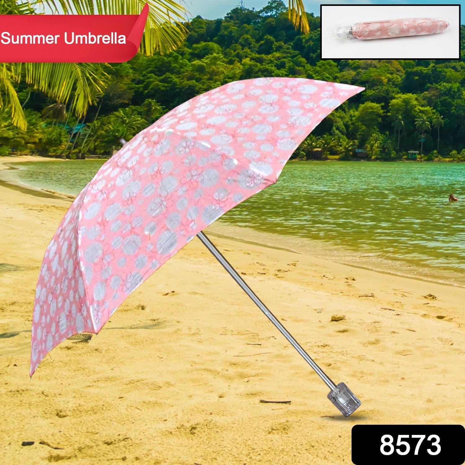 3-Fold Umbrella Summer Sun Protection Foldable Cute UmbrellaÂ || UV Protection Sun Umbrella || Travel Accessories || Umbrella for Children, Girls, and Boys (1 Pc)