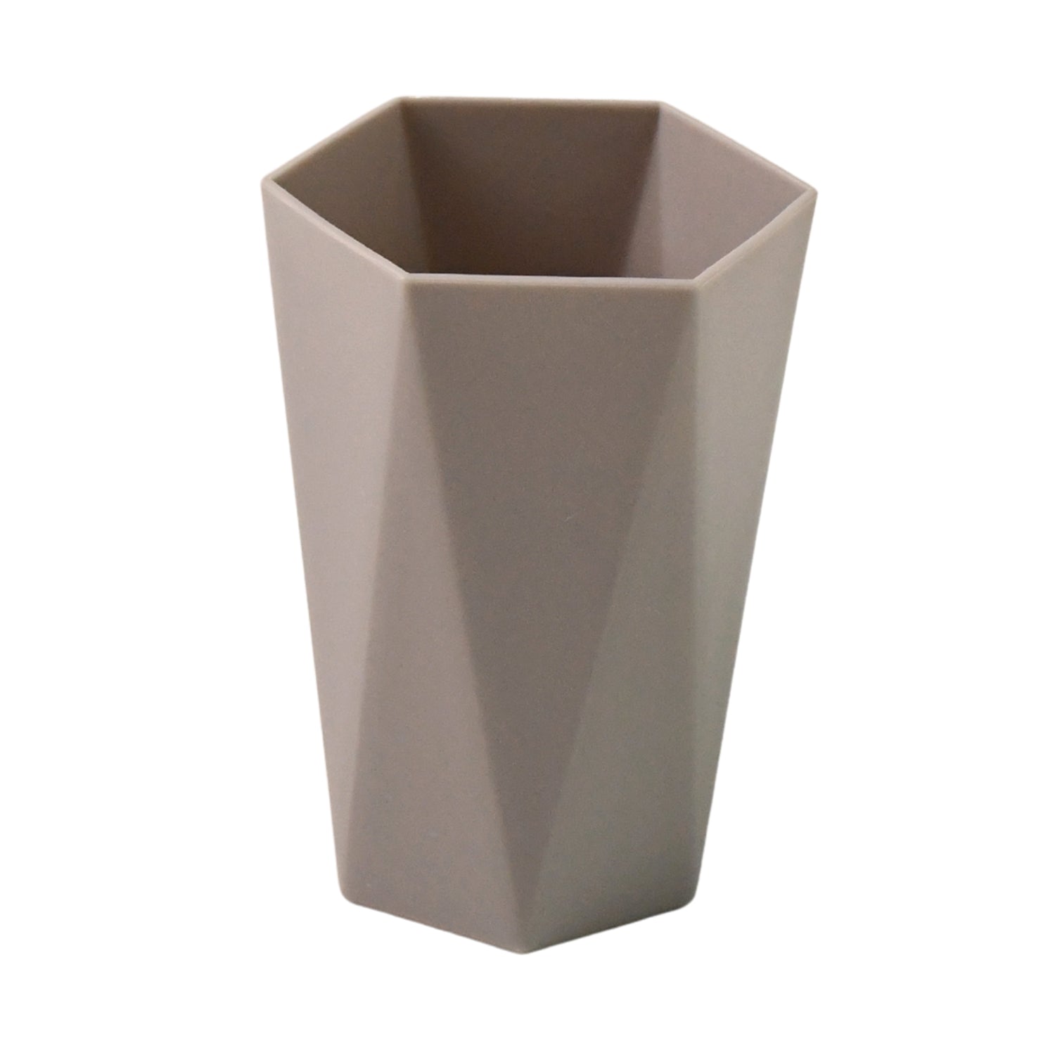 Hexagon Design Plastic Water Glass