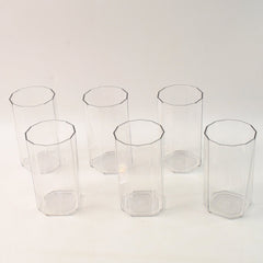 Elegant Hexa Cut Water Tumbler Set