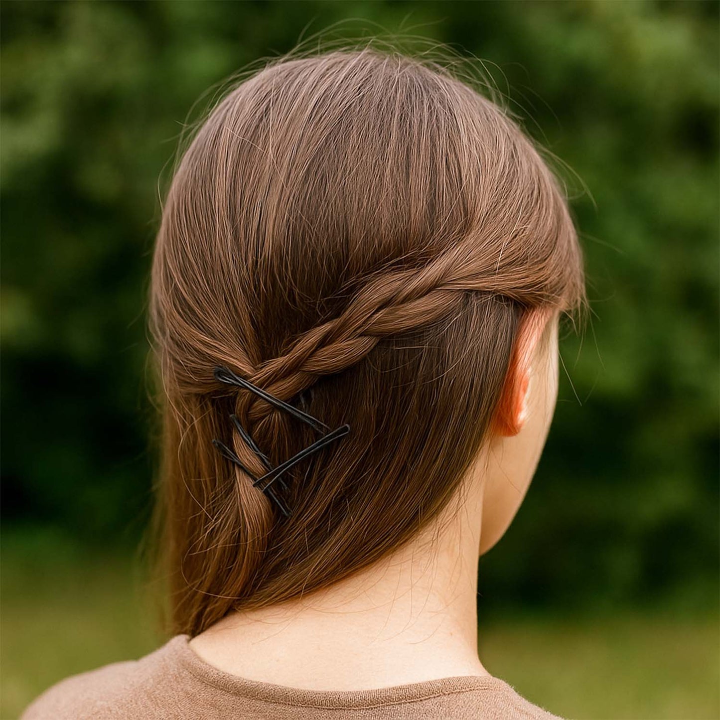 Medium Black Hair Bobby Pins (24 Pc)