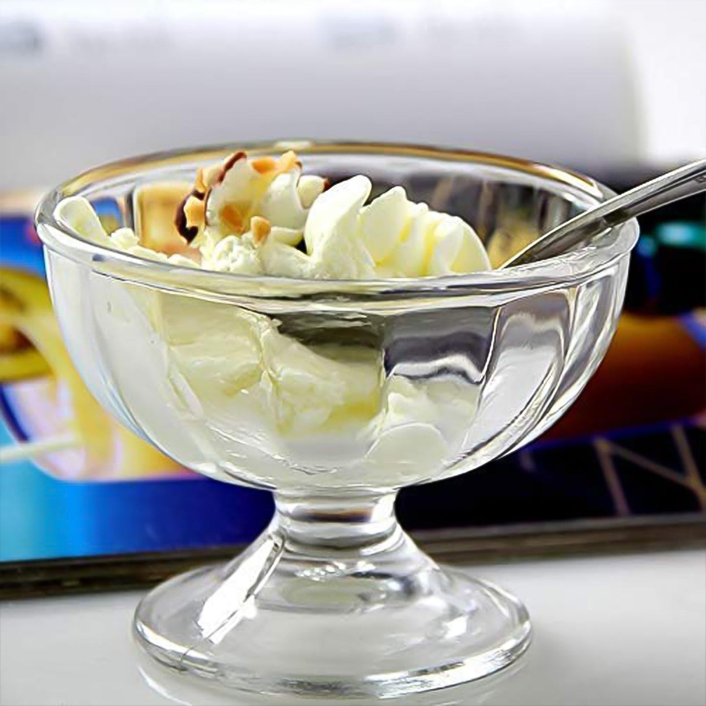 Premium Glass Ice Cream Dessert Bowl 6 Pc Set