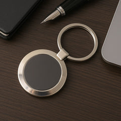 Durable Round Metal Keychain 