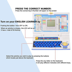 English Learner Educational Laptop Toy â€“ 20 Learning Activities