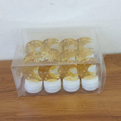 Decorative Moon Shaped Flameless LED Candles (12 Pc)