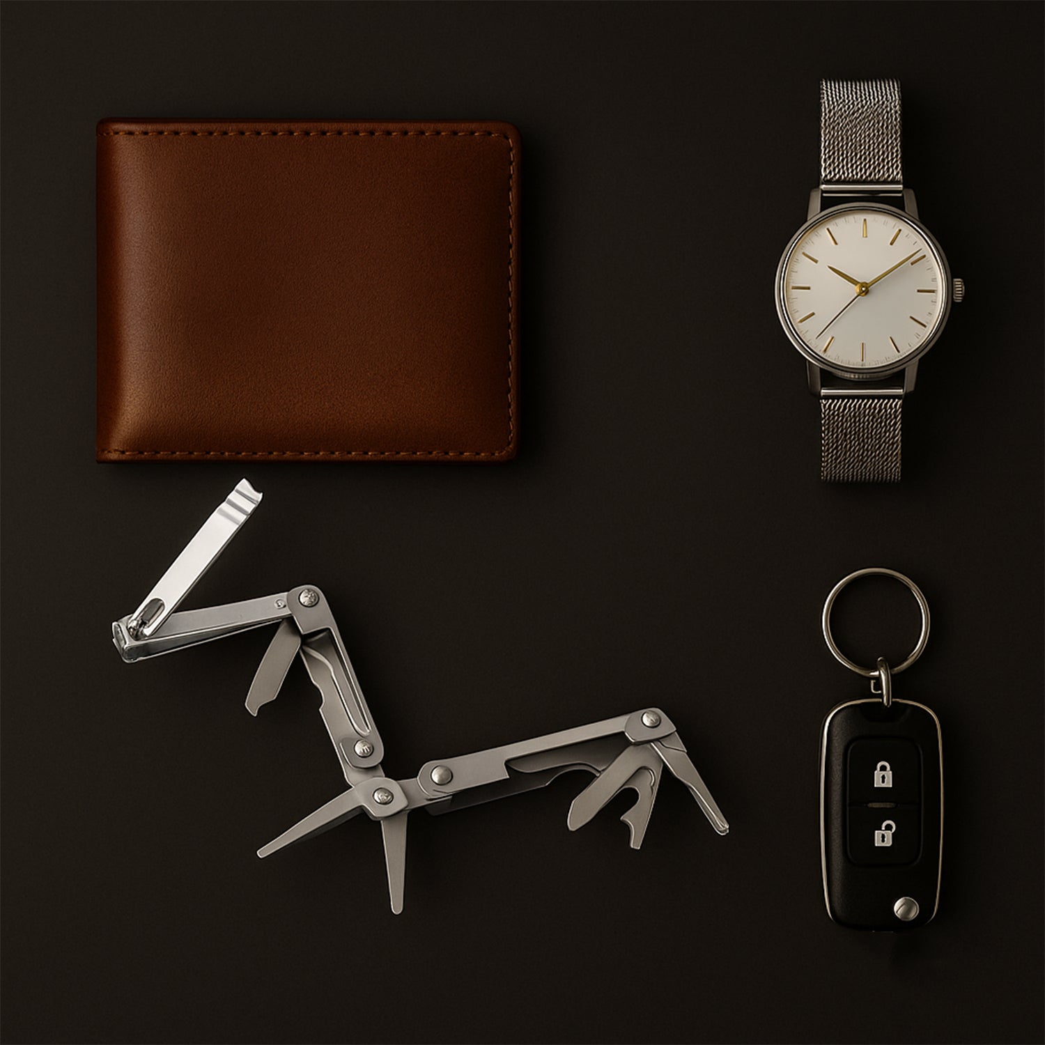 Stainless Steel 8-in-1 Multipurpose Pocket Tool Kit