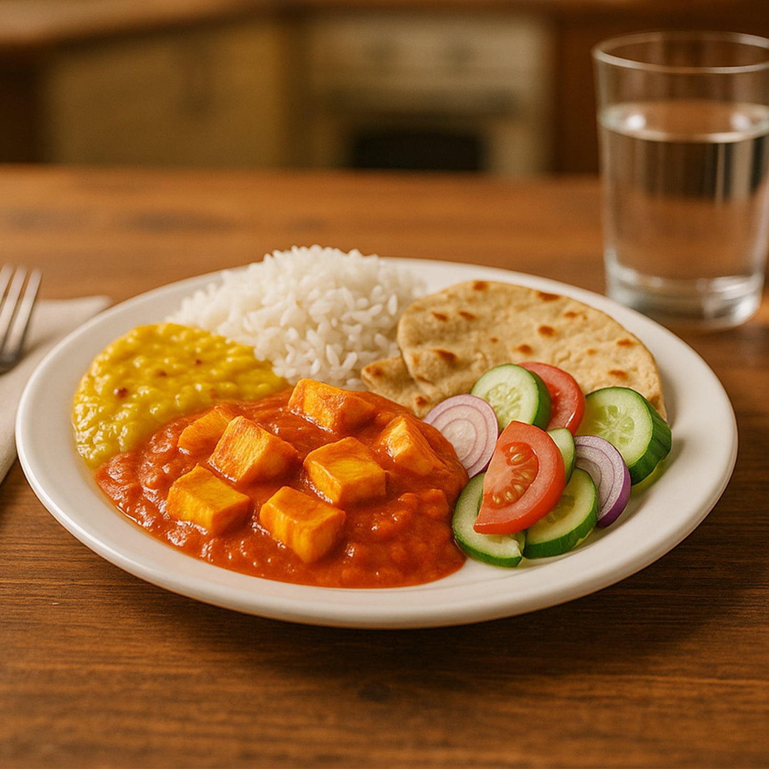 Plastic Round Dinner / Serving Plate â€“ 23 cm (1 Pc)