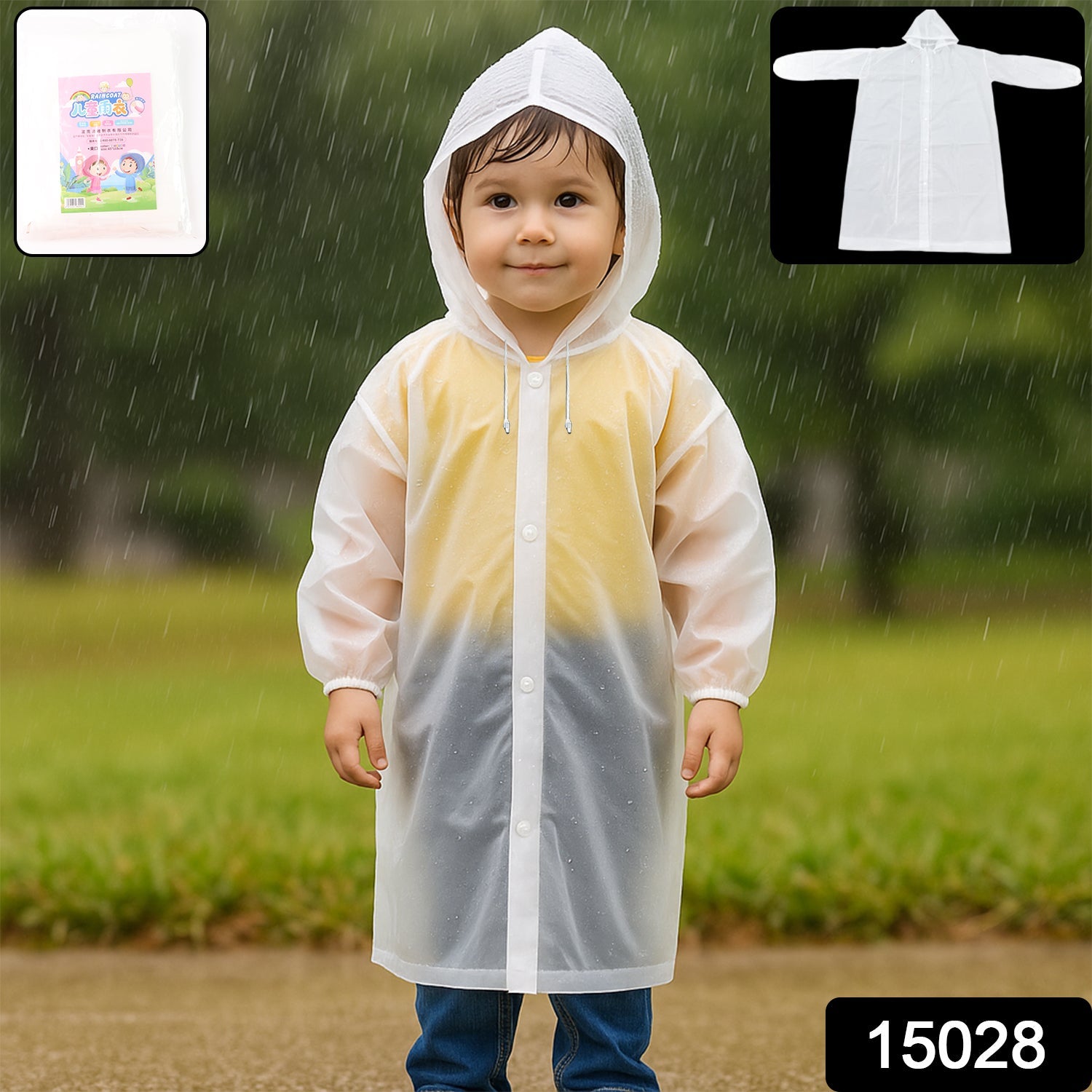 Eva Portable Rain Coat, Waterproof Raincoat (1pc)